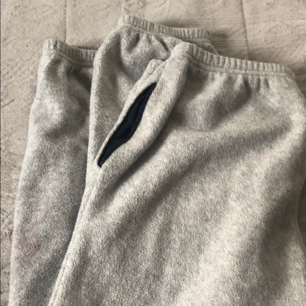 Gray sweatpants